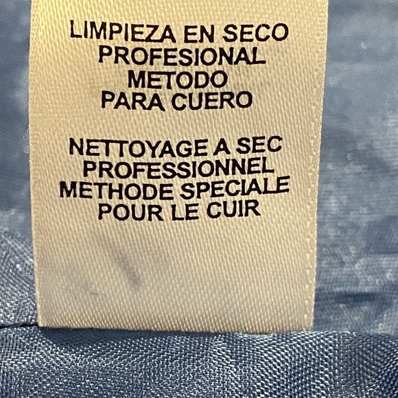 Vintage Woman’s Anne Klein Leather Blazer Electric Blue Size 6 - Picture 6 of 12